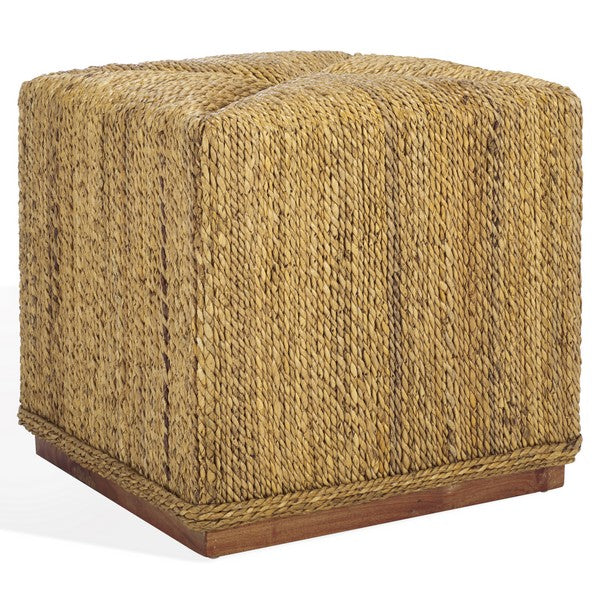 Daya Woven Abaca Ottoman