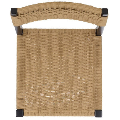 Dalilah Woven Counter Stool - Black/Natural