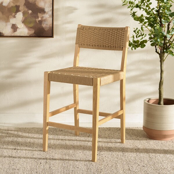 Dalilah Woven Counter Stool - Natural