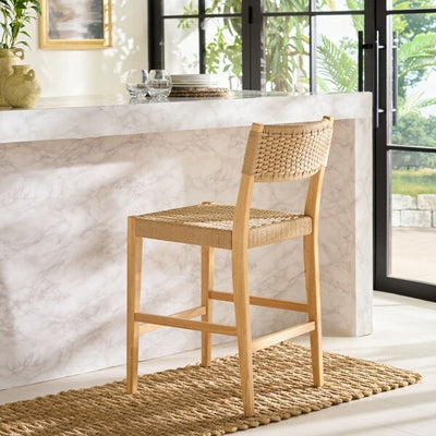 Dalilah Woven Counter Stool - Natural
