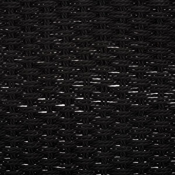 Dania Woven Dining Chair  - Black/Natural