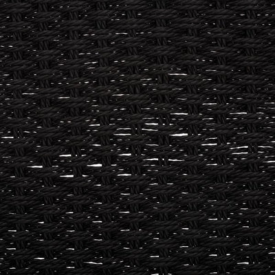 Dania Woven Dining Chair  - Black/Natural