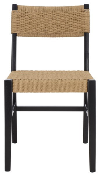 Dania Woven Dining Chair  - Natural/Black