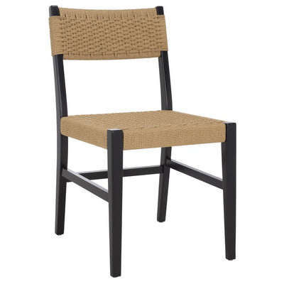 Dania Woven Dining Chair  - Natural/Black