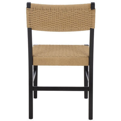 Dania Woven Dining Chair  - Natural/Black