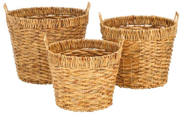 Fendy Waterhaycinth Baskets - Set of 3
