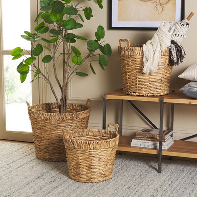Fendy Waterhaycinth Baskets - Set of 3