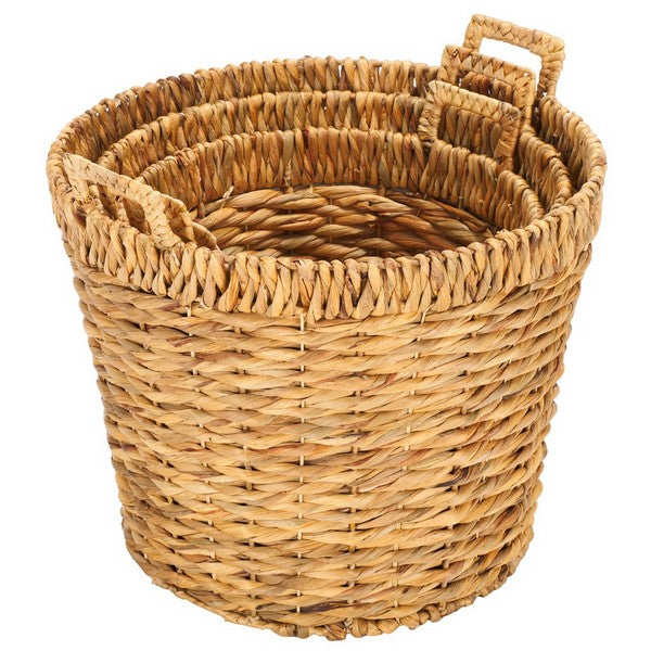 Fendy Waterhaycinth Baskets - Set of 3