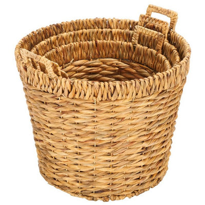 Fendy Waterhaycinth Baskets - Set of 3