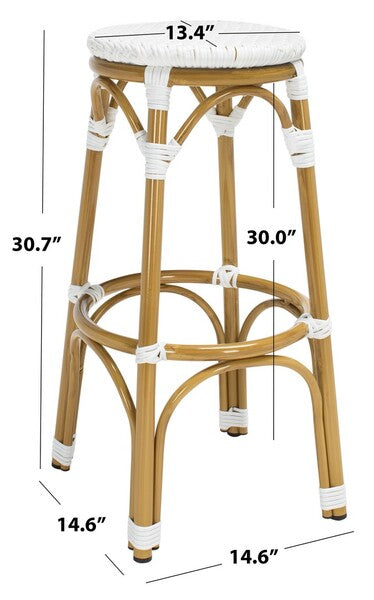 Lily Bistro  Stool - White