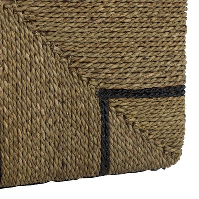 Lexi Woven Seagrass Ottoman