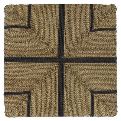 Lexi Woven Seagrass Ottoman