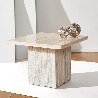 Olga Square Marble Table - Tall