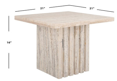 Olga Square Marble Table - Tall