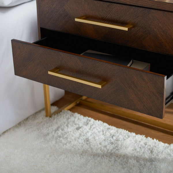 Ena 2- Drawer Nightstand - Walnut