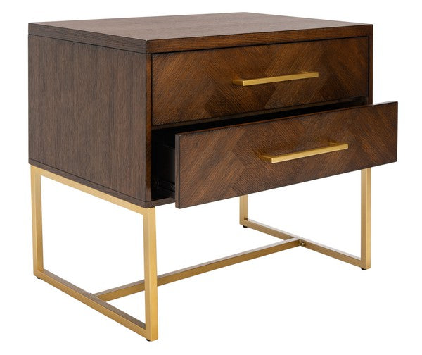 Ena 2- Drawer Nightstand - Walnut