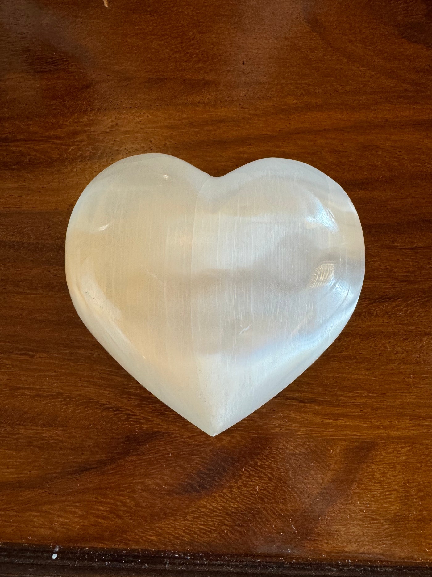 Selenite Heart Stone Sculpture