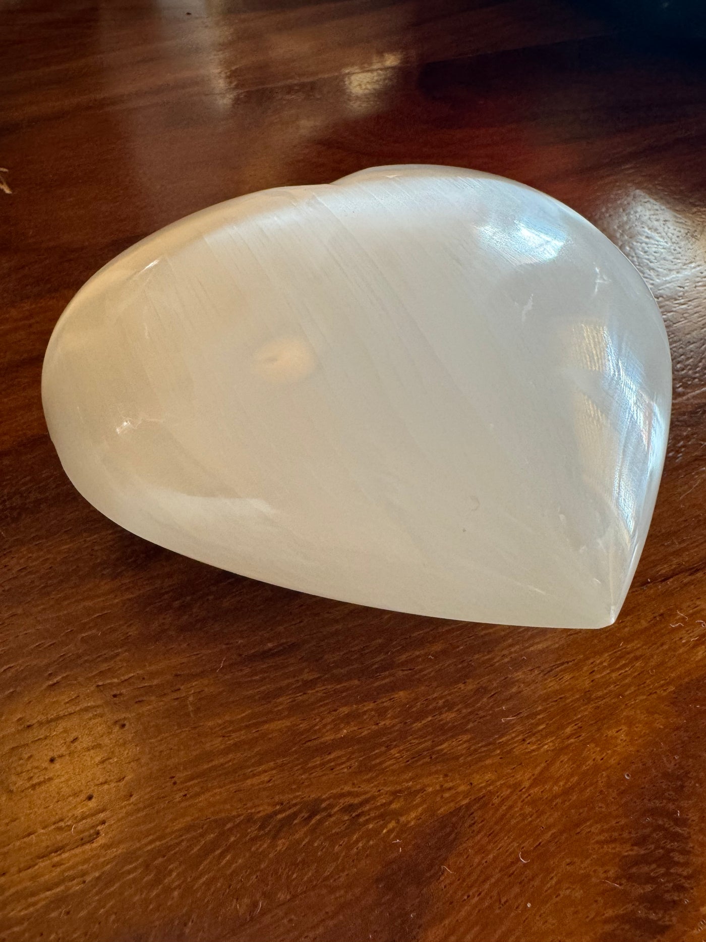Selenite Heart Stone Sculpture