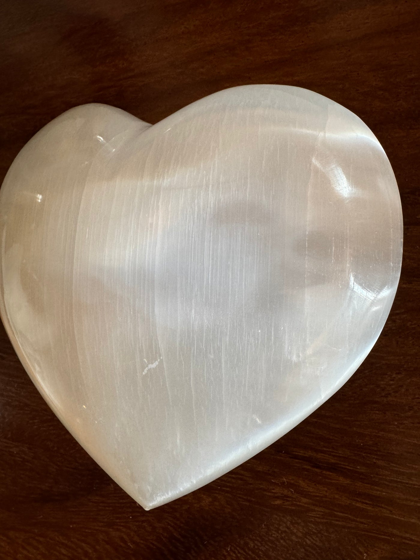 Selenite Heart Stone Sculpture