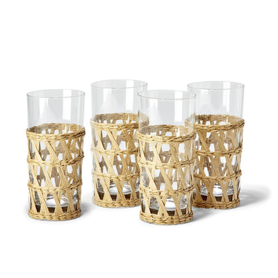 24 PC Lattice Wrapped Glassware Set