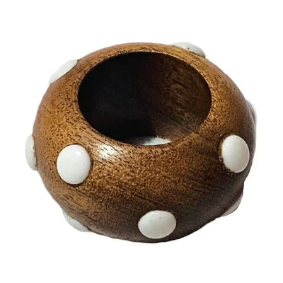 M&M Dots Napkin Ring - Set of 4