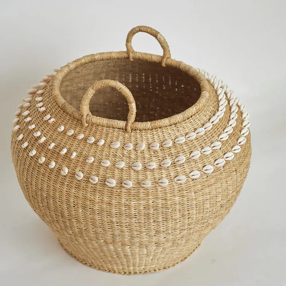 Polynesia Cowrie Shell Basket