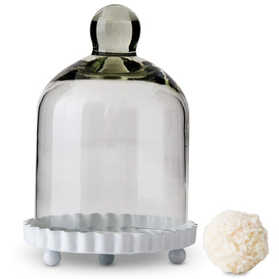 Glass Bell Jar with White Base - Guest Favor (4)