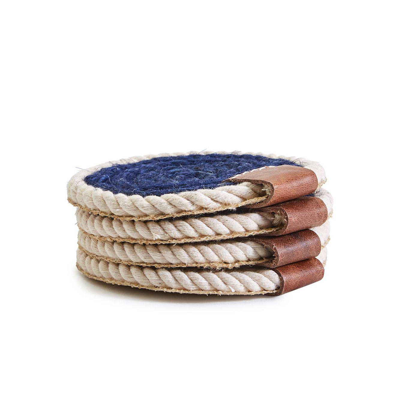 Ocean Blue Rope Coasters - Set of 4