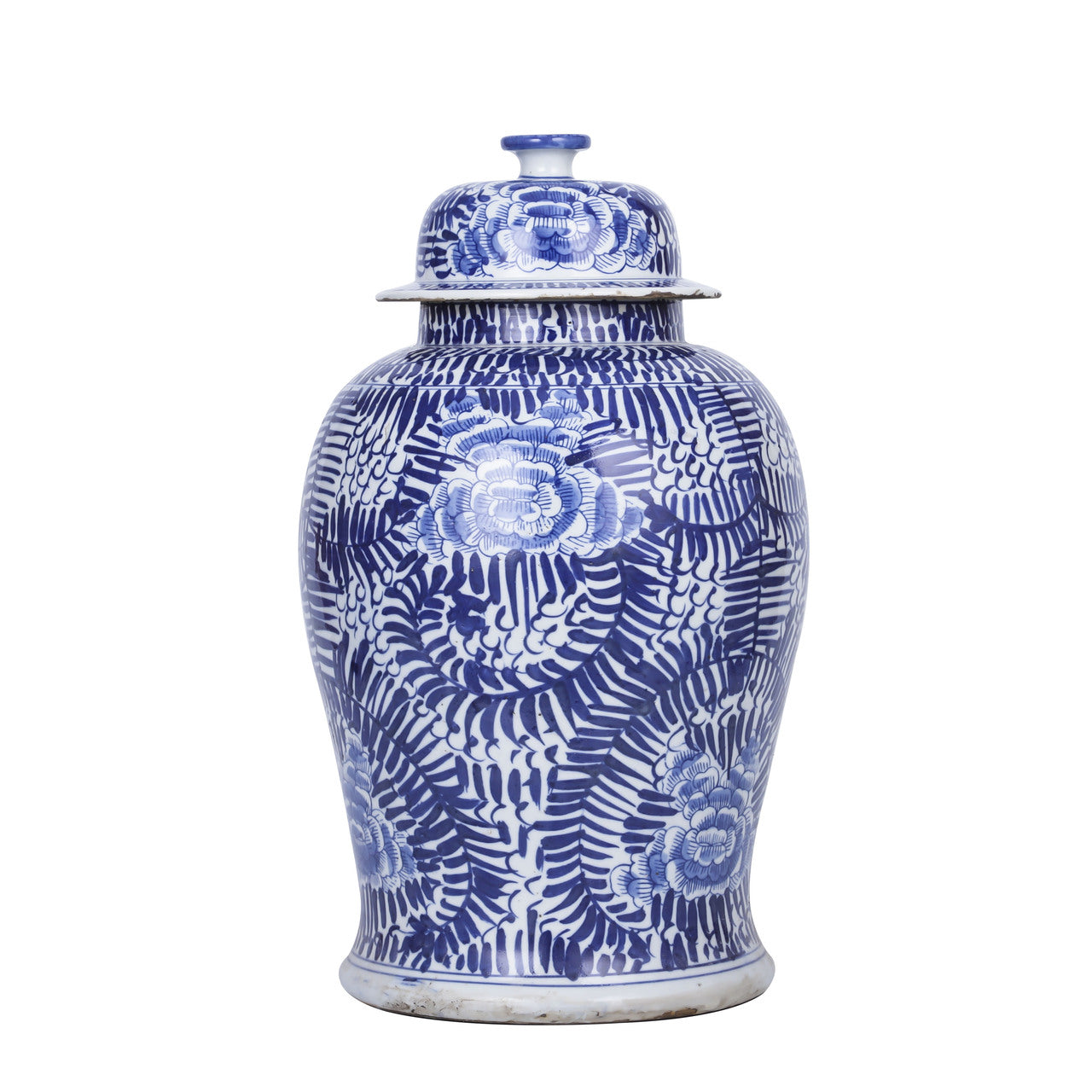 Peony Vine Temple Jar