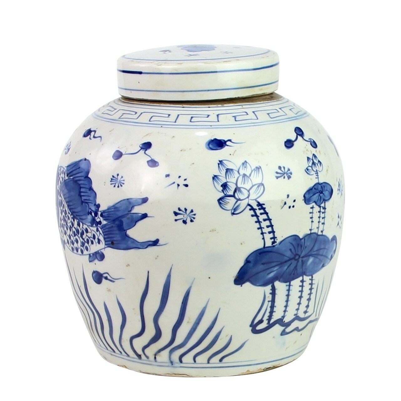 Goldfish Pair Ming Jar