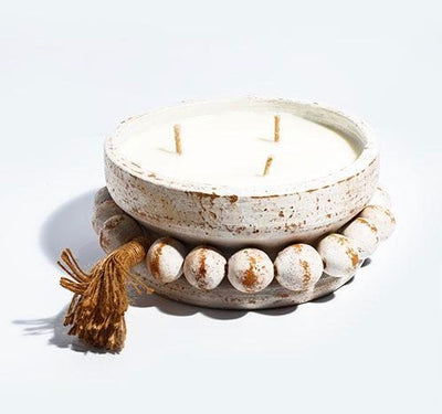 Handmade Clay Pottery Candle - Vanilla Bean Nectarine