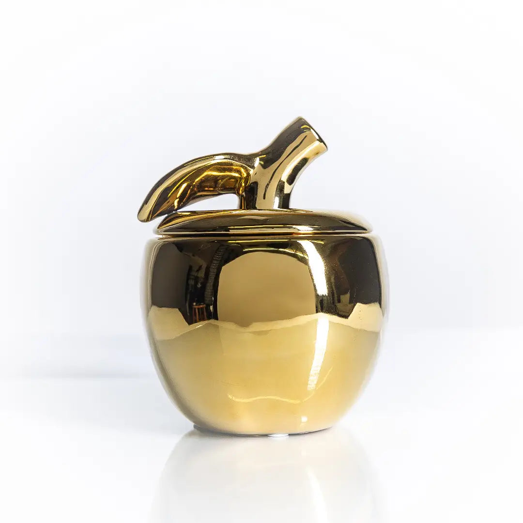 Gold Malus Apple Candle