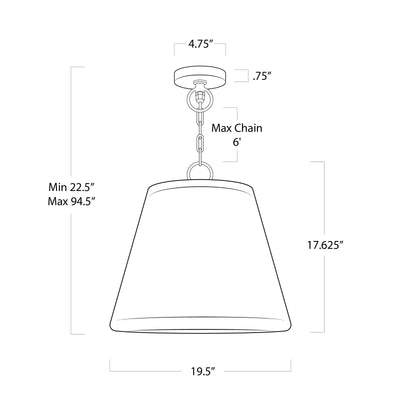 AUGUSTINE OUTDOOR PENDANT BY COASTAL LIVING