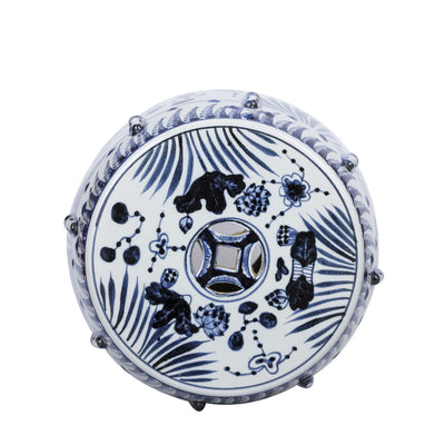 Garden Stool Fish Motif
