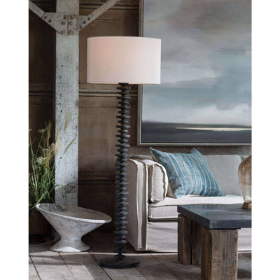 FISHBONE FLOOR LAMP (EBONY)