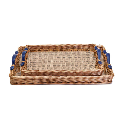 Wicker Tray with Handles