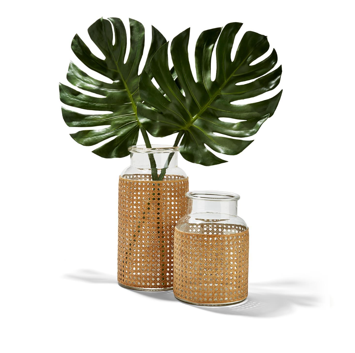 Island Cane Wrapped Jars