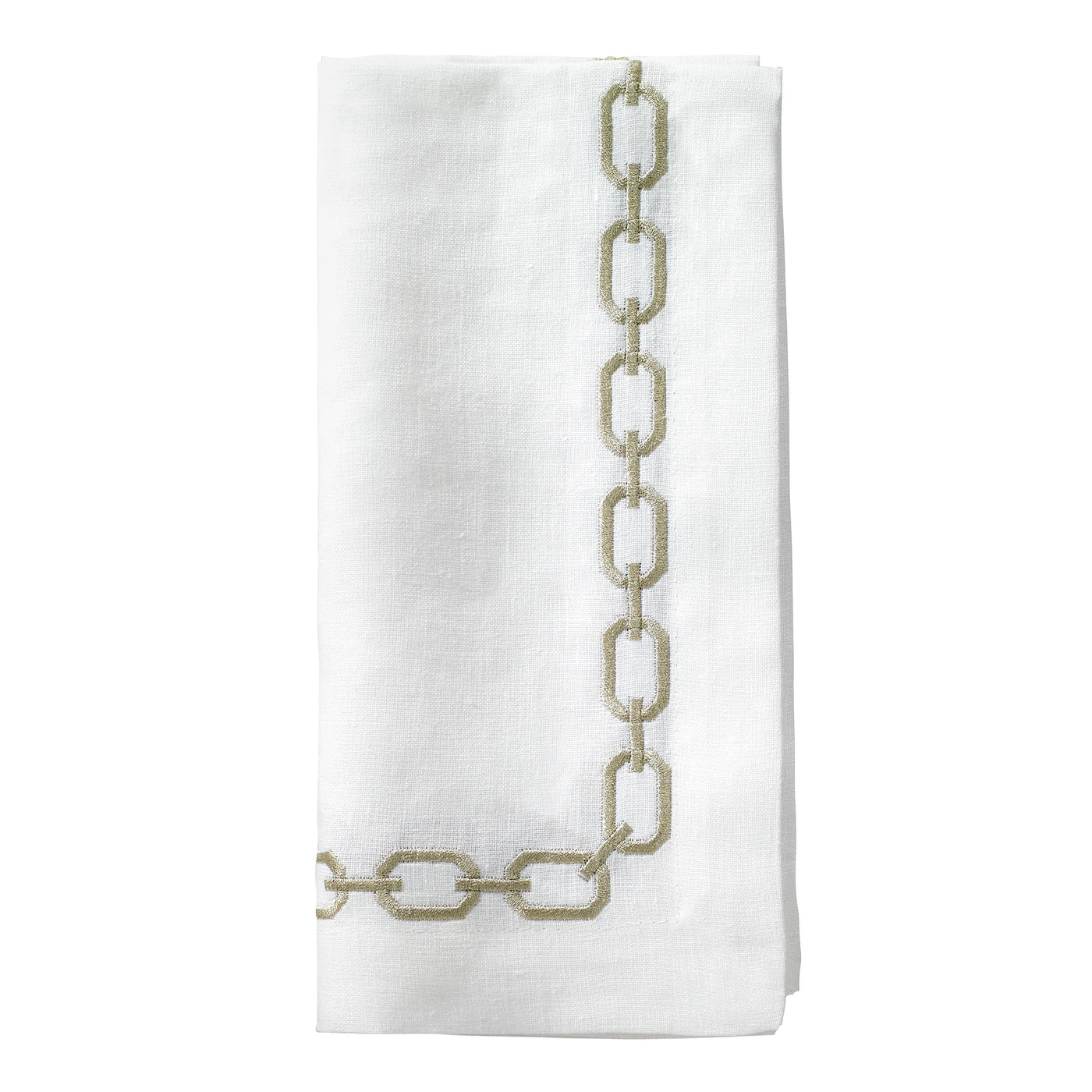 Chain Link Linen Napkins - Set of 4