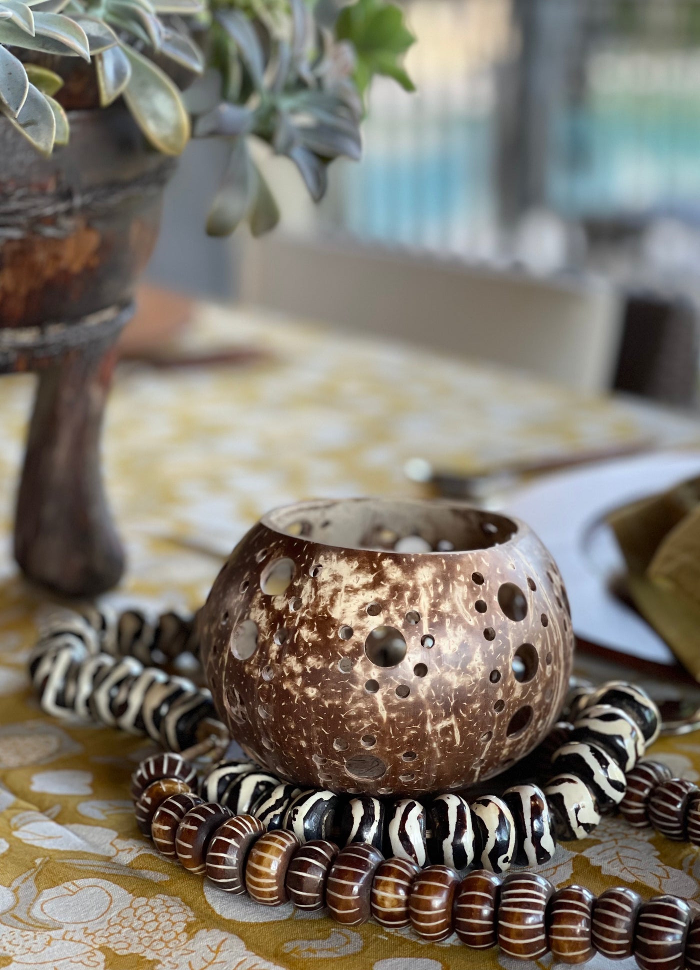 Coconut Candle Holder