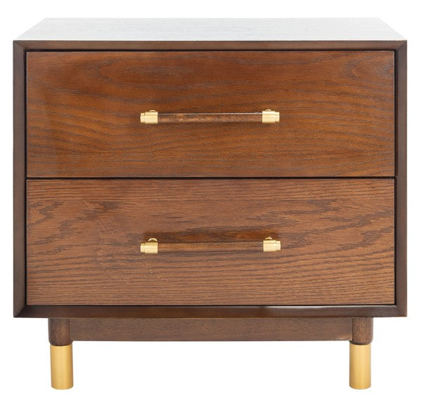 Ethan 2-Drawer Nightstand - Walnut