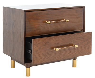 Ethan 2-Drawer Nightstand - Walnut