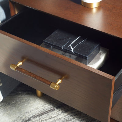 Ethan 2-Drawer Nightstand - Walnut