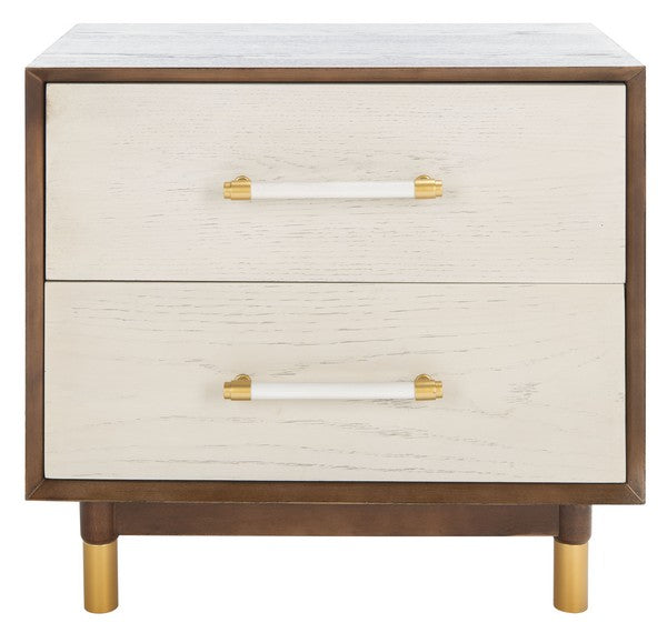 Ethan 2-Drawer Nightstand - Whitewashed