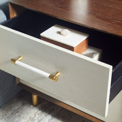 Ethan 2-Drawer Nightstand - Whitewashed