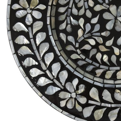 Mother Of Pearl Inlay Charger Plates - Set of 2