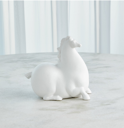 Porcelain Horse Collection - Matte White