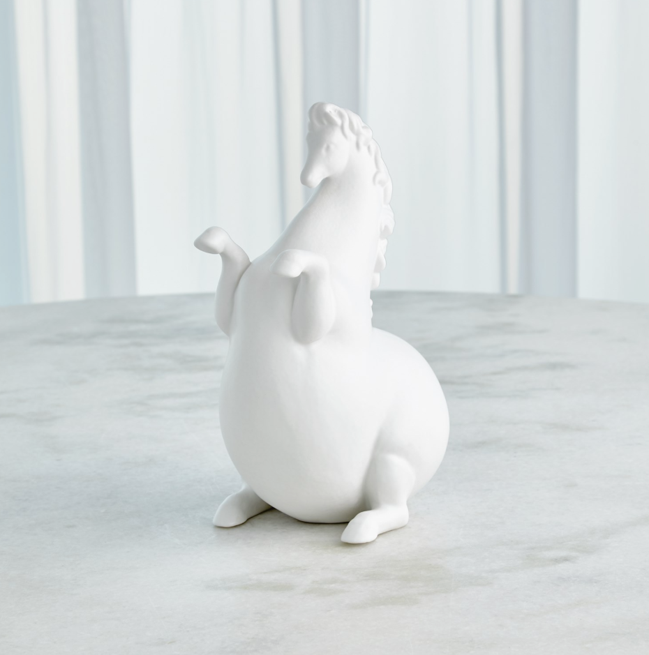 Porcelain Horse Collection - Matte White