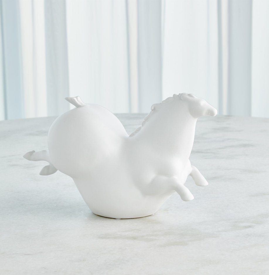 Porcelain Horse Collection - Matte White