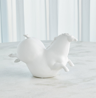 Porcelain Horse Collection - Matte White