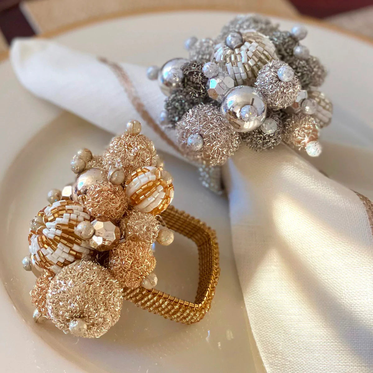 Jubilee Napkin Ring - Silver - Set of 4